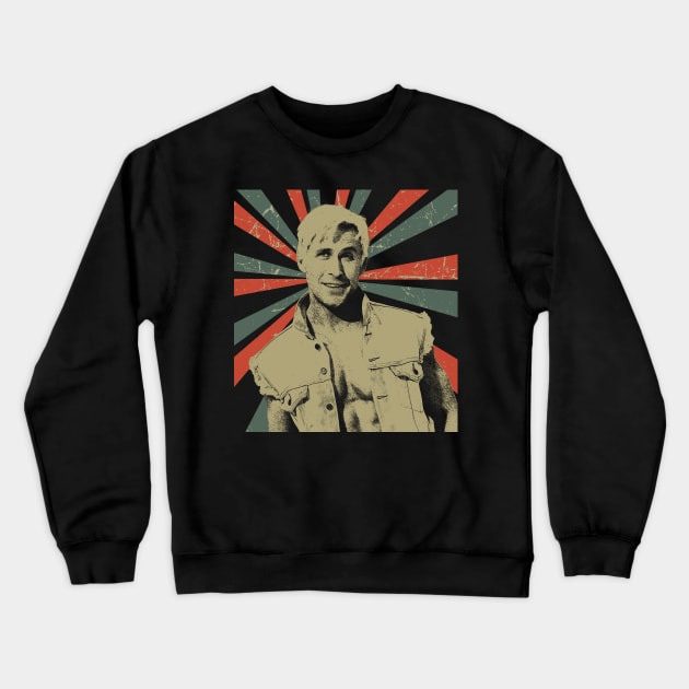 Ryan Gosling || Vintage Art Design || Barbie 2023 Crewneck Sweatshirt by Setipixel